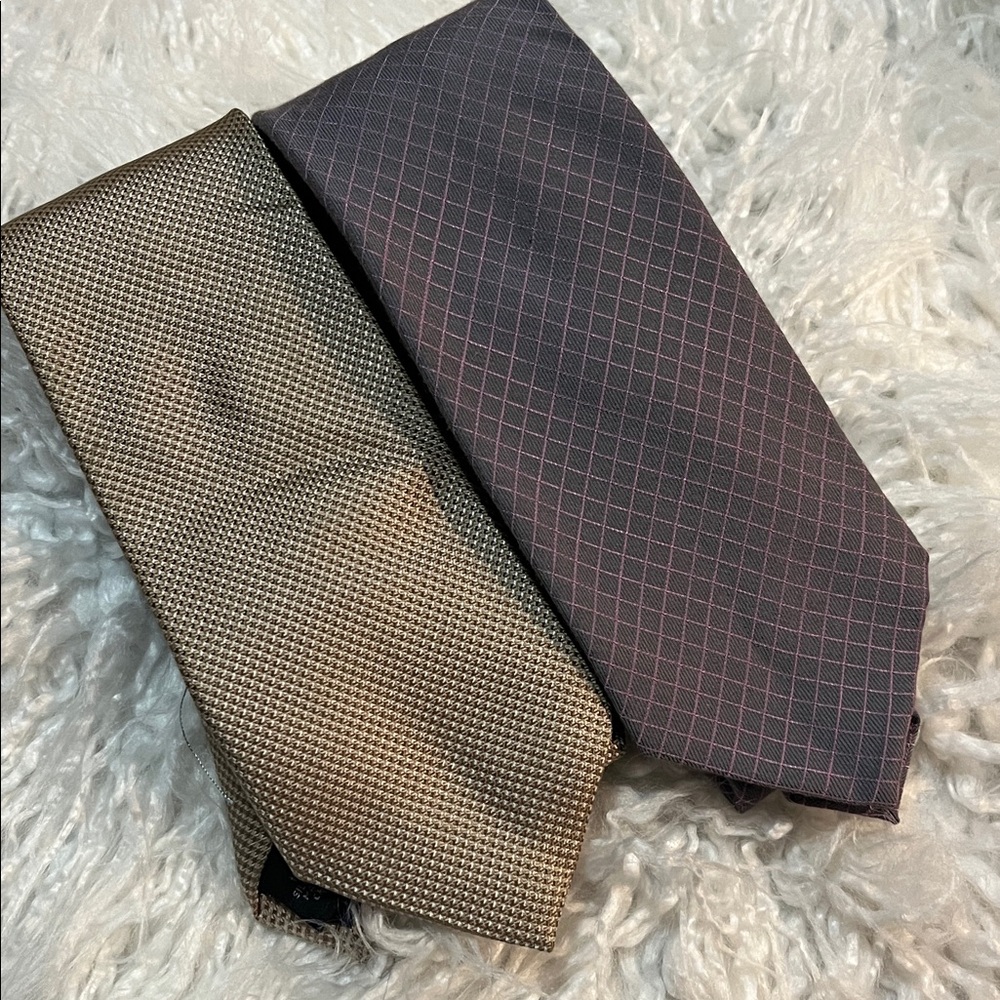 Michael Kors Brown and Light Purple Ties